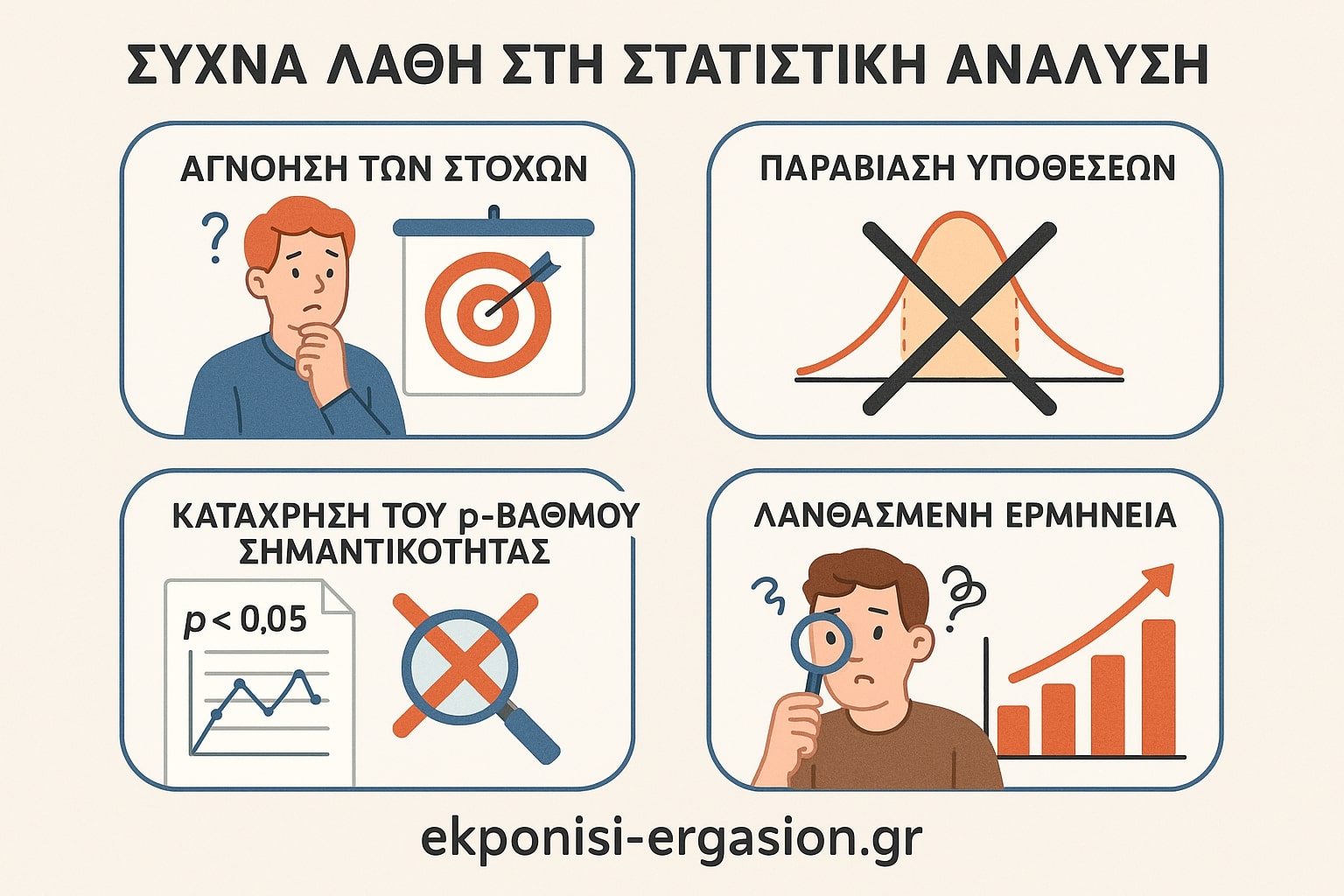 Συχνά Λάθη στη Στατιστική Ανάλυση