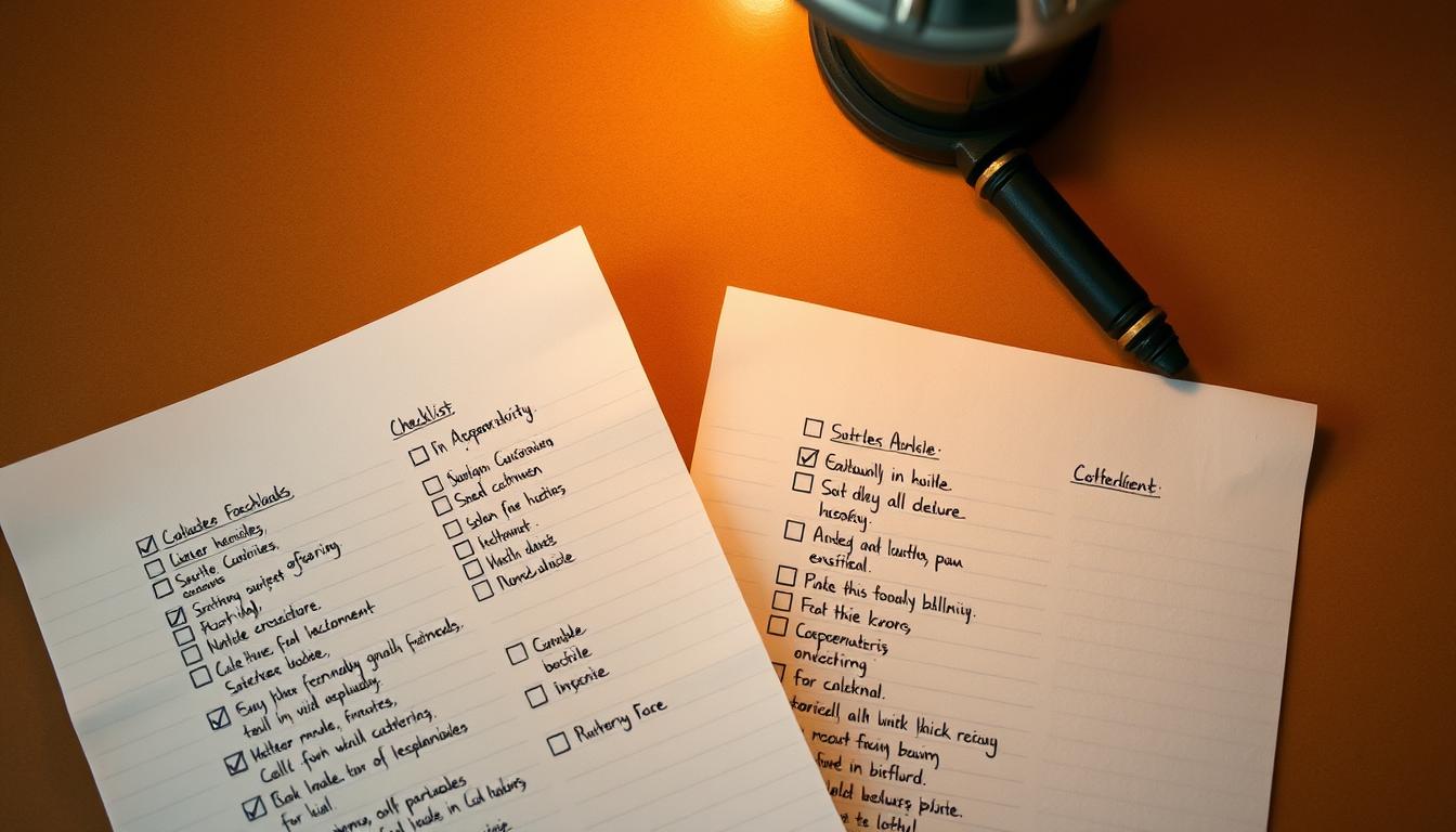 checklist πτυχιακής